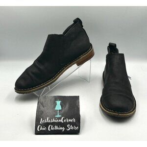 UGG Women's Black Leather Clementine Shearling Leather Ankle Boot Sz 9.5 3208